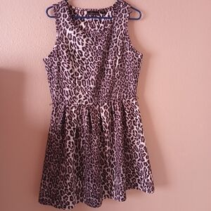 Attention Animal Print Sleeveless Dress